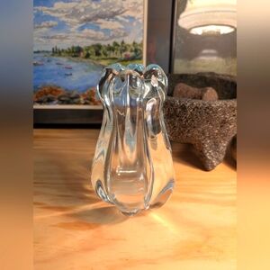Orrefors Art Glass VICKE LINDSTRAND STELLA POLARIS VASE SWEDEN 8.5”